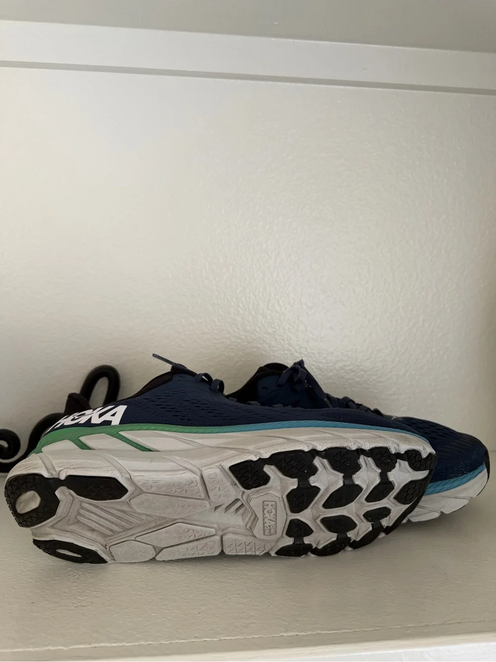 Hoka One One Clifton 7 1110508 MOAN Blue Green MEN Running Shoes- SZ 11